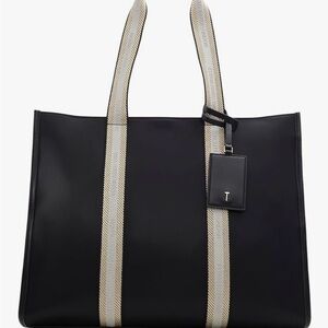 Ted Baker London Black Tote with Gold Accents
